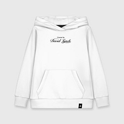 Толстовка детская хлопковая Directed by David Lynch: Blue Velvet, цвет: белый