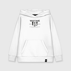 Толстовка детская хлопковая Wayne enterprices, цвет: белый
