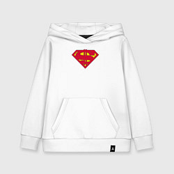 Толстовка детская хлопковая Dollar superman, цвет: белый