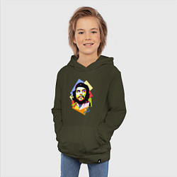 Толстовка детская хлопковая Che Guevara Art, цвет: хаки — фото 2