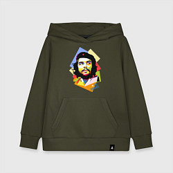 Толстовка детская хлопковая Che Guevara Art, цвет: хаки