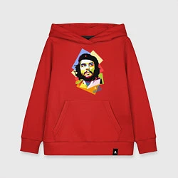 Толстовка детская хлопковая Che Guevara Art, цвет: красный