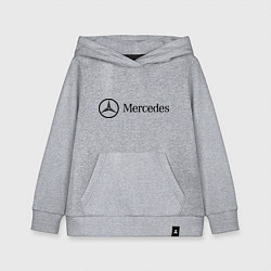 Толстовка детская хлопковая Mercedes Logo, цвет: меланж