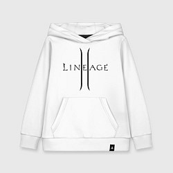 Толстовка детская хлопковая Lineage logo, цвет: белый