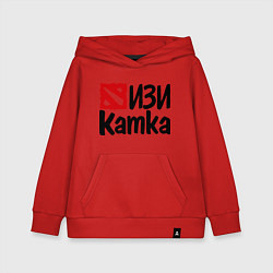 Толстовка детская хлопковая Изи катка, цвет: красный