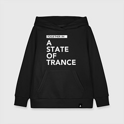 Толстовка детская хлопковая Together in A State of Trance, цвет: черный