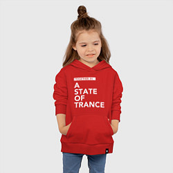 Толстовка детская хлопковая Together in A State of Trance, цвет: красный — фото 2