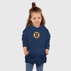 Толстовка детская хлопковая Boston Bruins, цвет: тёмно-синий — фото 2