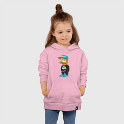 Толстовка детская хлопковая Bart Just Us, цвет: светло-розовый — фото 2
