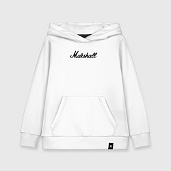 Толстовка детская хлопковая Marshall logo, цвет: белый