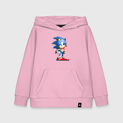 Толстовка детская хлопковая Sonic, цвет: светло-розовый