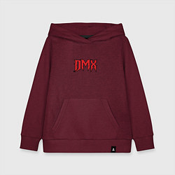 Толстовка детская хлопковая DMX, цвет: меланж-бордовый