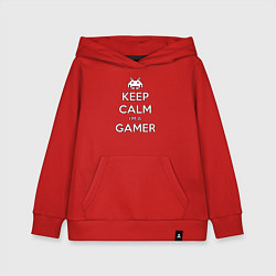 Детская толстовка-худи Keep Calm im a Gamer