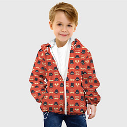 Куртка с капюшоном детская Хипстер 4, цвет: 3D-белый — фото 2