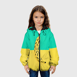 Куртка с капюшоном детская Банан 5, цвет: 3D-черный — фото 2