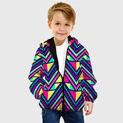 Куртка с капюшоном детская Ornament, цвет: 3D-черный — фото 2