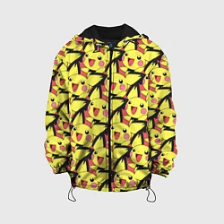 Куртка с капюшоном детская Pikachu, цвет: 3D-черный