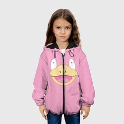 Куртка с капюшоном детская Лицо Слоупока, цвет: 3D-черный — фото 2