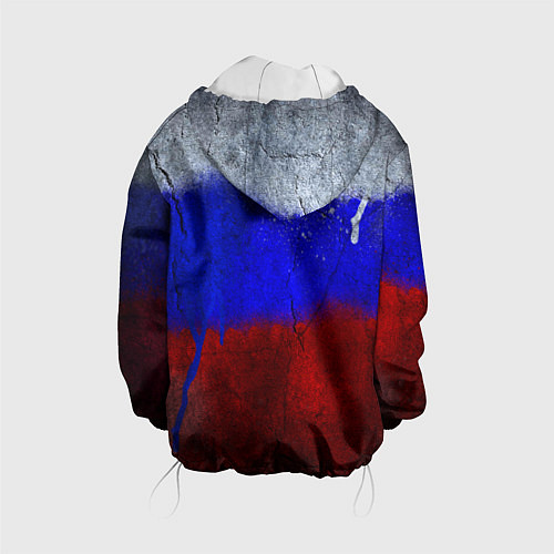 Детская куртка Русский триколор / 3D-Белый – фото 2