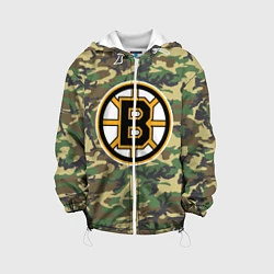 Куртка с капюшоном детская Bruins Camouflage, цвет: 3D-белый