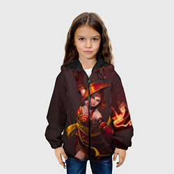 Куртка с капюшоном детская Lina: Dragon Fire, цвет: 3D-черный — фото 2