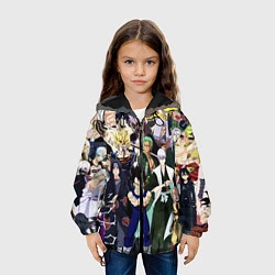 Куртка с капюшоном детская Аниме, цвет: 3D-черный — фото 2