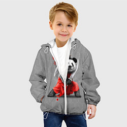 Куртка с капюшоном детская Master Panda, цвет: 3D-белый — фото 2