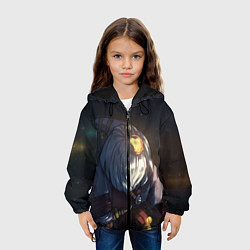 Куртка с капюшоном детская Stars, цвет: 3D-черный — фото 2