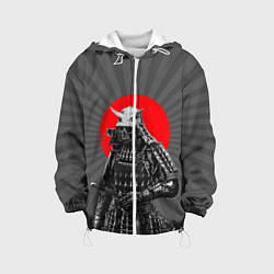 Куртка с капюшоном детская Мертвый самурай, цвет: 3D-белый