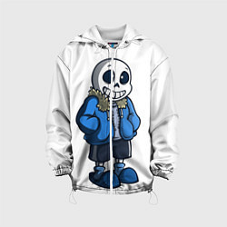 Куртка с капюшоном детская Undertale, цвет: 3D-белый