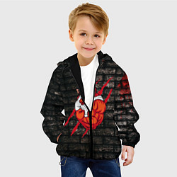 Куртка с капюшоном детская Кабан-качок, цвет: 3D-черный — фото 2