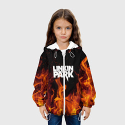 Куртка с капюшоном детская Linkin Park: Hell Flame, цвет: 3D-белый — фото 2