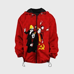 Куртка с капюшоном детская Communist Party, цвет: 3D-черный