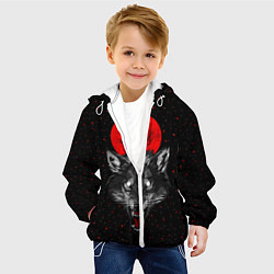 Куртка с капюшоном детская Кровавая Луна, цвет: 3D-белый — фото 2