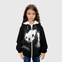 Куртка с капюшоном детская Молочная панда, цвет: 3D-белый — фото 2