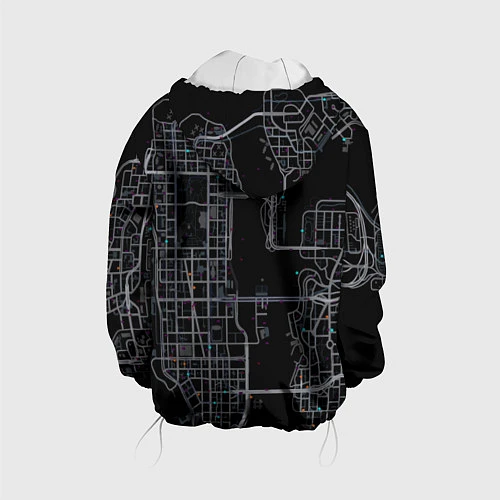 Детская куртка GTA V: Map / 3D-Белый – фото 2