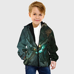 Куртка с капюшоном детская Маокай, цвет: 3D-черный — фото 2