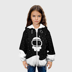 Куртка с капюшоном детская Маленький космонавт, цвет: 3D-белый — фото 2