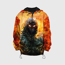 Куртка с капюшоном детская Disturbed: Monster Flame, цвет: 3D-черный