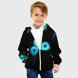 Куртка с капюшоном детская Cloud 9: Black collection, цвет: 3D-белый — фото 2