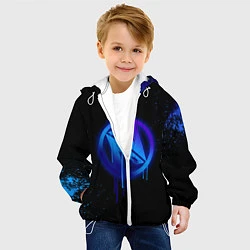 Куртка с капюшоном детская EnVyUs: Black collection, цвет: 3D-белый — фото 2
