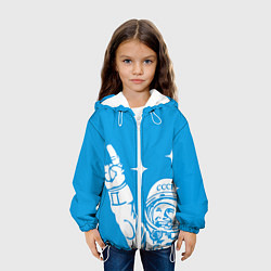 Куртка с капюшоном детская Гагарин рокер, цвет: 3D-белый — фото 2