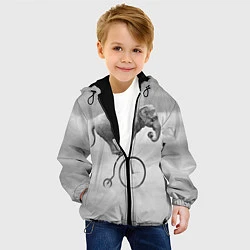 Куртка с капюшоном детская Hipster Bike, цвет: 3D-черный — фото 2