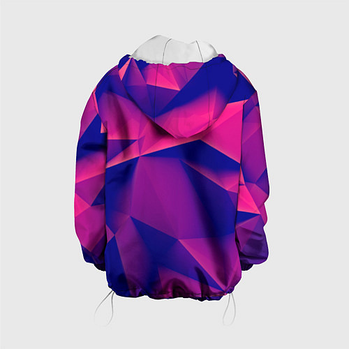 Детская куртка Violet polygon / 3D-Белый – фото 2