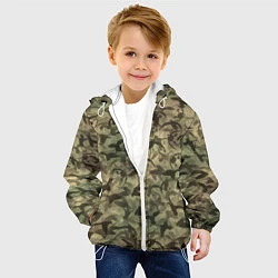 Куртка с капюшоном детская Камуфляж с утками, цвет: 3D-белый — фото 2
