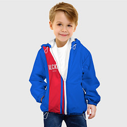Куртка с капюшоном детская ЦСКА Форма, цвет: 3D-белый — фото 2