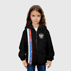 Куртка с капюшоном детская Russia - Black collection 2023, цвет: 3D-черный — фото 2