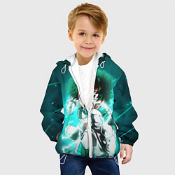 Куртка с капюшоном детская Моя геройская академия, цвет: 3D-белый — фото 2