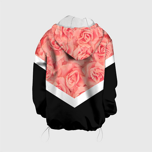 Детская куртка Розовые розы / 3D-Белый – фото 2