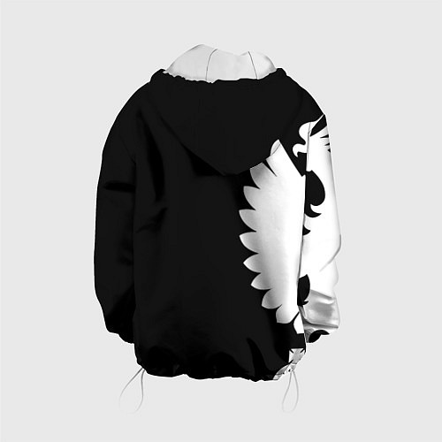 Детская куртка Russia - Black collection / 3D-Белый – фото 2